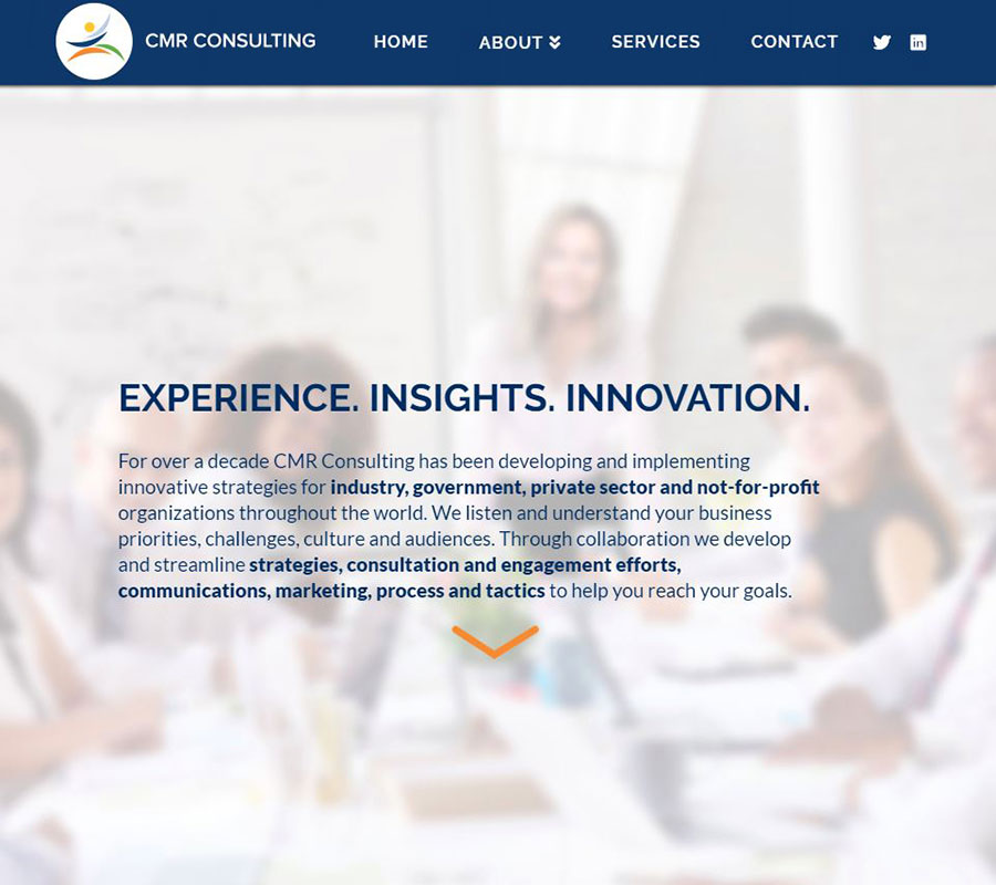 CMR Consulting Website Image